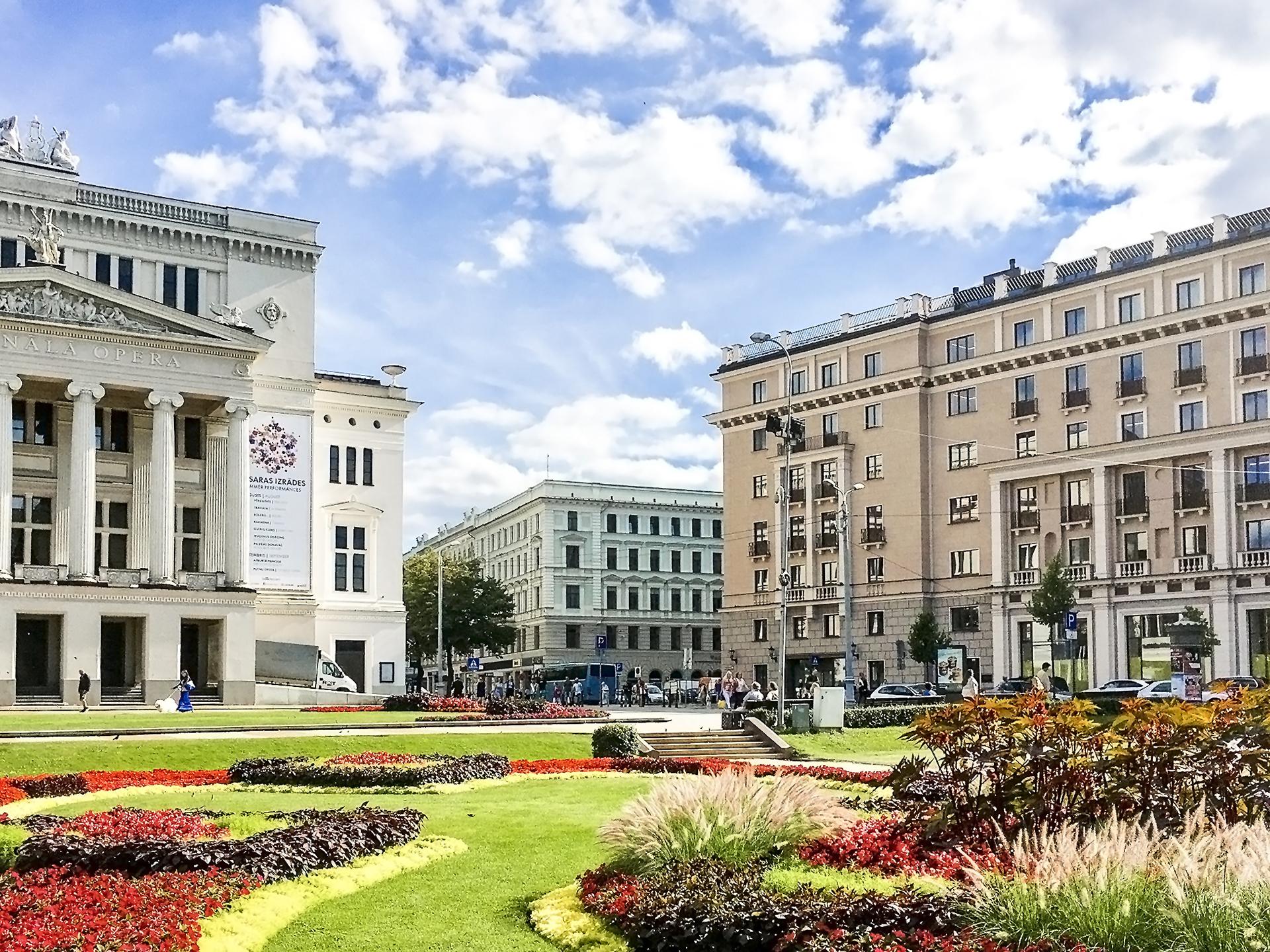 Grand Hotel Kempinski Riga Exterior foto The square